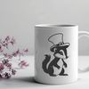 Adorable Skunk Wearing a Hat A skunk wearing a hat in a whimsical illustration.