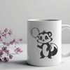 SVG Animal Design with Odor Warning Sign A black-and-white illustration of a skunk with a distinctive odor warning sign on its back.