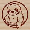 Tropical Wildlife Vector Illustration A sloth in a tropical environment, rendered as vector art.