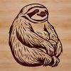 Vector Sloth Illustration in Tree An illustration of a sloth in a tree, created as vector art for digital use.