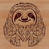 Beautiful Animal Illustration in SVG A detailed illustration of an animal's head with a sloth's features.