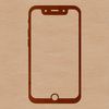 Vector Cell Phone Design An SVG vector graphic representation of a cell phone with clean lines and precise details.