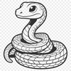Slithering Vector Snake Illustration A detailed illustration of a snake in vector form.