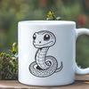 A high-quality SVG image of a snake, suitable for various digital designs.