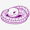 Snake Illustration SVG Vector Graphics A simple illustration of a snake in vector format, suitable for graphic design and digital art projects.