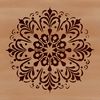 Elegant Snowflake Illustration in Vector Format An illustration of a single snowflake with six symmetrical arms and a central pattern.