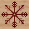 Winter Wonderland Decoration SVG Clip Art Illustration of a intricate winter snowflake, suitable for digital crafting and cutting machine use.