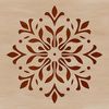 Delicate Ornate Snowflake Design A delicate, intricate snowflake with ornate details, ideal for winter-themed designs and Christmas projects.