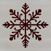 A delicate, intricately designed snowflake illustration suitable for winter-themed projects.
