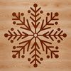 Beautiful White Snowflake Design Vector A delicate white snowflake with intricate patterns, suitable for vector design and cutting machine applications.