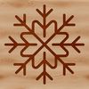 Simple Snowflake Pattern A simple line drawing of a delicate snowflake shape, suitable for winter and Christmas designs.