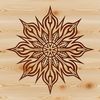 Christmas Clip Art: Beautiful Snowflake SVG A delicate snowflake design suitable for winter decorations or Christmas crafts.
