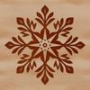 Vector Snowflake Design for Crafting A delicate snowflake design suitable for vector graphics.