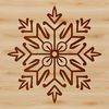 A delicate, intricate snowflake design suitable for various digital and craft applications.