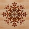 Festive Winter Icon A single, six-pointed snowflake with symmetrical edges and smooth curves.