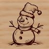 An SVG file featuring a cartoon snowman character, suitable for various digital applications.
