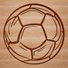 Soccer Ball SVG Design A high-quality digital illustration of a soccer ball, ideal for graphic design and craft projects.