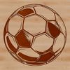 Soccer Ball Graphics Design A digital representation of a football ball in vector format.