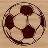 Detailed Soccer Ball Design SVG A detailed vector illustration of a football ball with panels and texture.