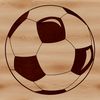Football Icon Vector Art Football ball icon in a vector format, suitable for digital designs and cutting machine projects.