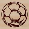 Sport Ball Icon in Vector Format An SVG graphic representation of a football, suitable for design projects and commercial use.