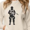 Vector Soldier Icon Military figure designed as a vector graphic.