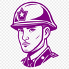 Military Man Vector Art A digital illustration of a man in military attire, suitable for vector design and commercial or personal use.