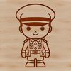 Professional Soldier Icon in Vector Format An SVG icon depicting a professional man in military attire.