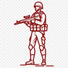 Detailed Uniform Portrait A high-resolution illustration of a man in uniform.
