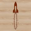 High-Tech Rocket Ship Design Vector Art A futuristic spaceship with sleek design elements, suitable for vector art projects.
