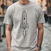 Futuristic Spaceship Vector Graphic A futuristic spaceship designed as a vector graphic illustration, suitable for cutting machines or laser cutters.