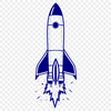 Cosmic Rocketship Blueprint A futuristic spaceship design made from vector shapes and lines, suitable for cutting machines like Cricut or laser cutters.