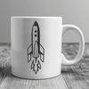 Stunning Vector Space Ship Design A futuristic illustration of a spaceship soaring through space.