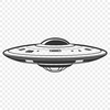 Vector Graphic Space Ship Illustration A futuristic spacecraft hovering in space with detailed vector graphics.