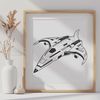 High-Res Space Ship Clip Art A high-resolution digital vector illustration of a futuristic spaceship in space.