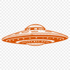 Space Vessel Graphic Art A stylized illustration of a spaceship in space.