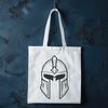 A detailed illustration of a Spartan warrior wearing a helmet and armor, suitable for vector design.