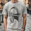 Honor and Victory Vector Ancient Greek warrior silhouette with helmet, ideal for vector art and cutting machine designs.