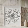 A intricately detailed vector illustration of a spider web, suitable for digital and print projects.
