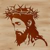Christian Figure Icon SVG illustration of a Christian religious figure with a prominent head.