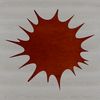 Stylized Splatter Illustration A stylized illustration of a splat shape with rounded edges and organic texture.