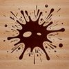 Messy Splat Design Element A graphical representation of a messy splat, ideal for use in digital design and crafting templates.