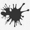 Vector Splatter Pattern Illustration A colorful splat shape made from vector graphics, suitable for digital cutting machines like Cricut.