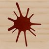 Splatty Design Element A digital representation of a splat shape made from a mess of slime, ideal for vector graphics and cutting machine designs.