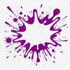 A colorful, irregular splat shape suitable for vector graphics and design projects.