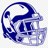 Helmeted Football Illustration Vector Graphics An illustration of an American football with a prominent helmet, suitable for vector design or clip art.