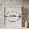 Free Vector Football Illustration A detailed illustration of a football in the style typically used in vector graphics.
