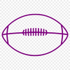 American Football Illustration for Graphic Design A high-quality illustration of an American Football, suitable for graphic design projects.