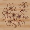 Cherry Blossom flower in bloom, high-quality vector design.