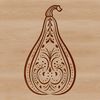 Beautiful Squash Design Ornate squash design vector art for use in food-related projects.